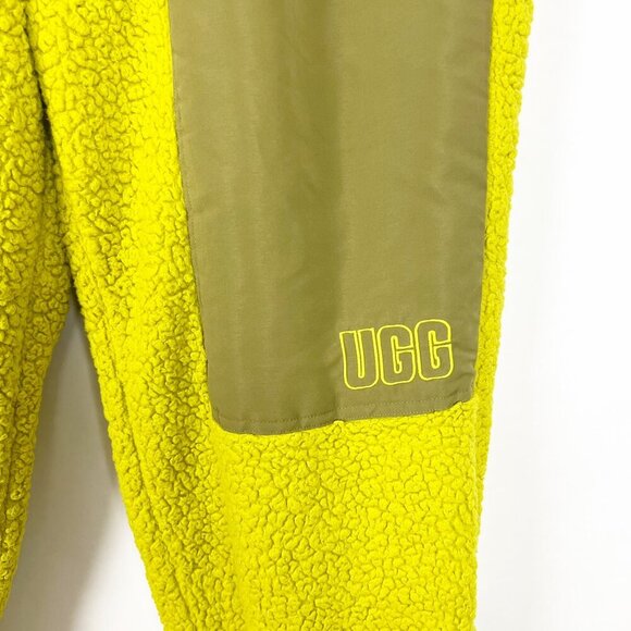 UGG Orrin Sherpa Joggers Womens XL Relish Sapling Nylon Panels Cozy Plush Pants - Picture 4 of 16